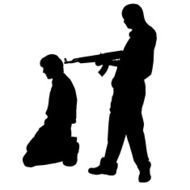 Vector silhouette of a man N942