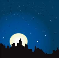 rooftops night view