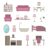 Vector Interior Design Elements