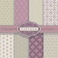 Seamless Patterns Vintage Set