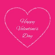 White Hand Drawn Thin Contour Grunge Heart logo