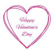 Purple Scribble Hand Drawn Heart logo N2
