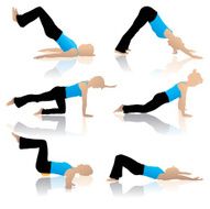 Yoga silhouettes N6