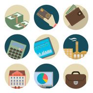 Business flat icons N19