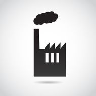 Industry icon isolated on white background