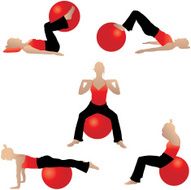 Yoga silhouettes N7