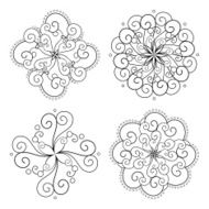 Set of Deco Small Snowflakes N2