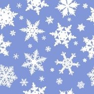 Seamless snowflakes pattern N18