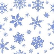 Seamless snowflakes pattern N19