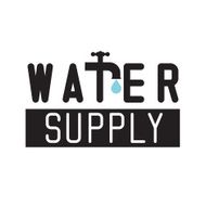 Water icon with tap faucet and drop