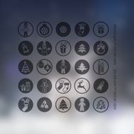 Christmas icons set N195