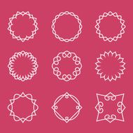 Outline badges and emblems frames N2