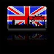 British Flag on Black N2