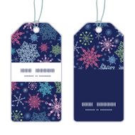 Vector snowflakes on night sky Christmas snowflake silhouette pattern frame N7