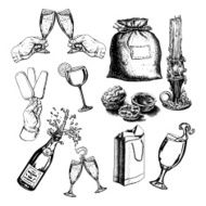 collection of bottles and glasses N2