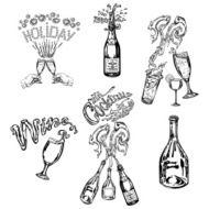 collection of bottles and glasses N3