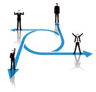 Business image of businessman with arrow N2