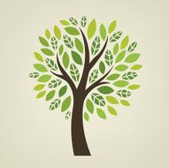 Stylized vector tree N9