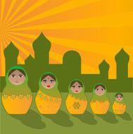 All in one - Matrioska Family India style N2