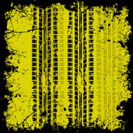Tire track with frame