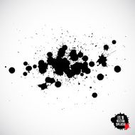 Black Ink Splatter Background