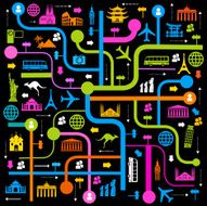 background travel colour