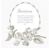 Wedding invitation Watercolor vector background N12