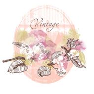 Wedding invitation Watercolor vector background N13