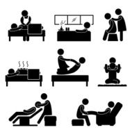 Massage Spa Therapy Wellness Pictogram