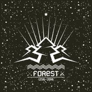 Pine forest emblem