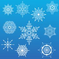 Decorative vector snowflakes set N3