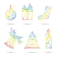 Christmas symbols set vector illustration N2