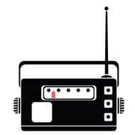 radio silhouette