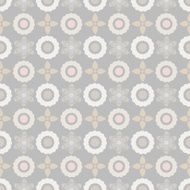 Seamless pattern with silhouettes flowers N27