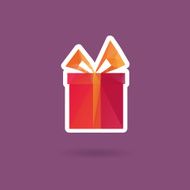 Present abstract isolated on a white backgrounds vector illustration
