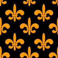 Fleur de lys seamless pattern N15