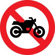 No motorcycle sign