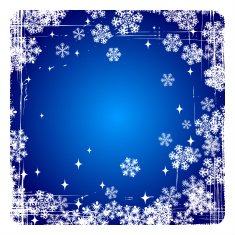 Decorative vector Merry Christmas background with snowflakes N2