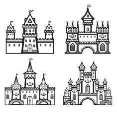 Castle Vintage Vector N2