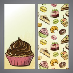 Flayers with cupcakes