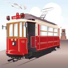 Traditional Istanbul Tram