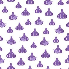 Seamless pattern with garlic N2