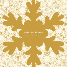 Vector abstract swirls old paper texture Christmas snowflake silhouette pattern N2