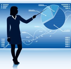 Business woman silhouette N4