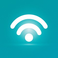 Wifi icon with stripped background