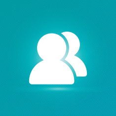 People icon with stripped background