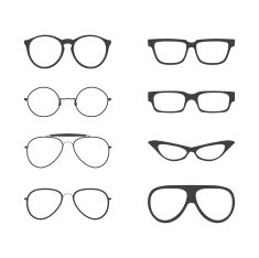 Vector Glasses Shapes Set N2