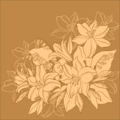 Flower background monochrome N2