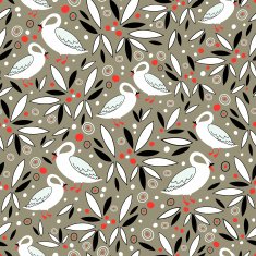 texture of the leaves and swans
