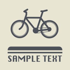Bicycle icon or sign